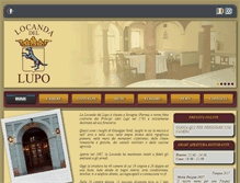 Tablet Screenshot of locandadellupo.com